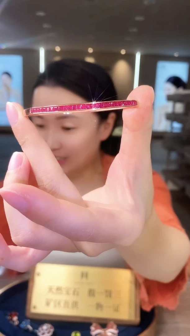 【闪购商品】红宝石手镯银S925镶嵌07