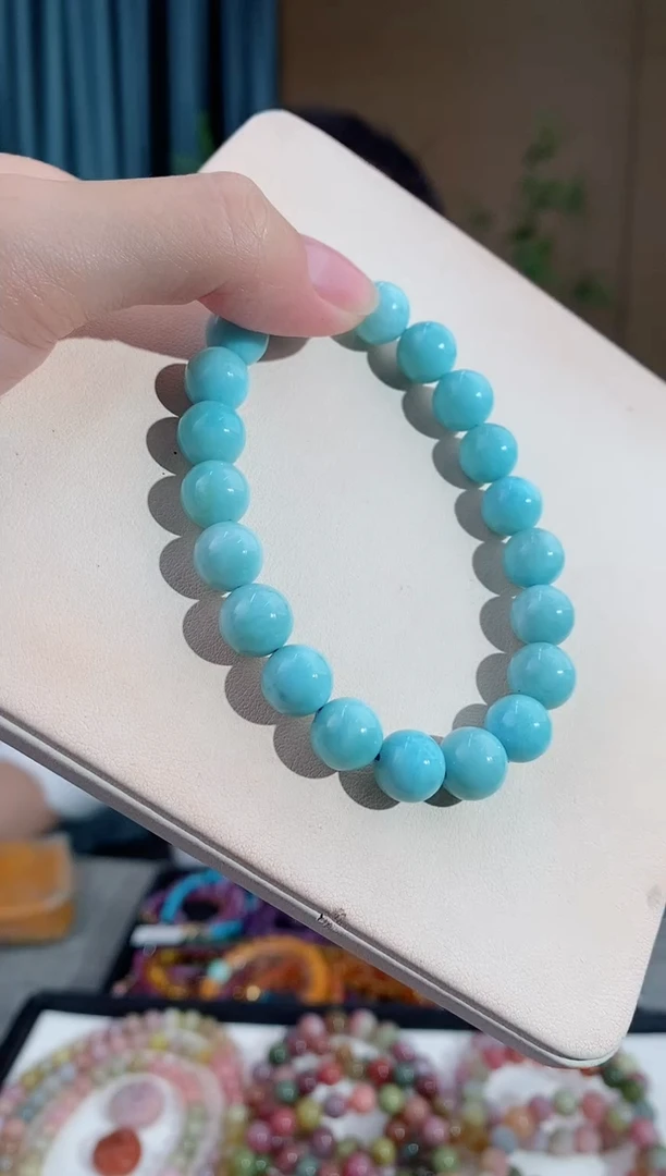 未镶嵌针钠钙石（海纹石）手串304