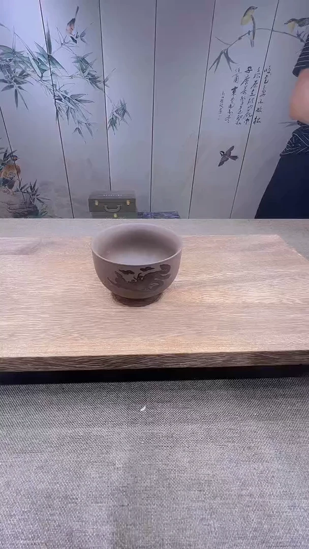 @微光茶器紫砂变色禅定主人凤杯TJ120