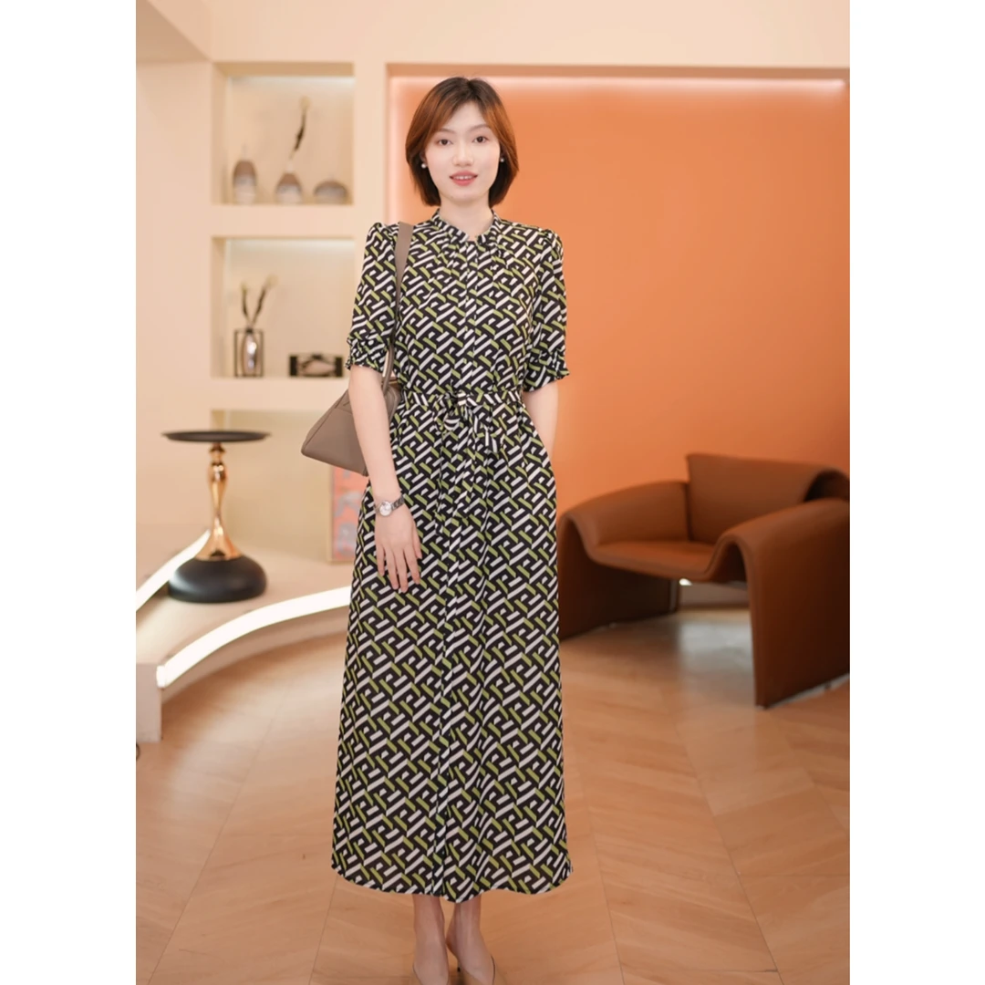 【乐乐专属】24418-MS 夏季2025年爆款时尚气质轻奢修身显瘦连衣裙