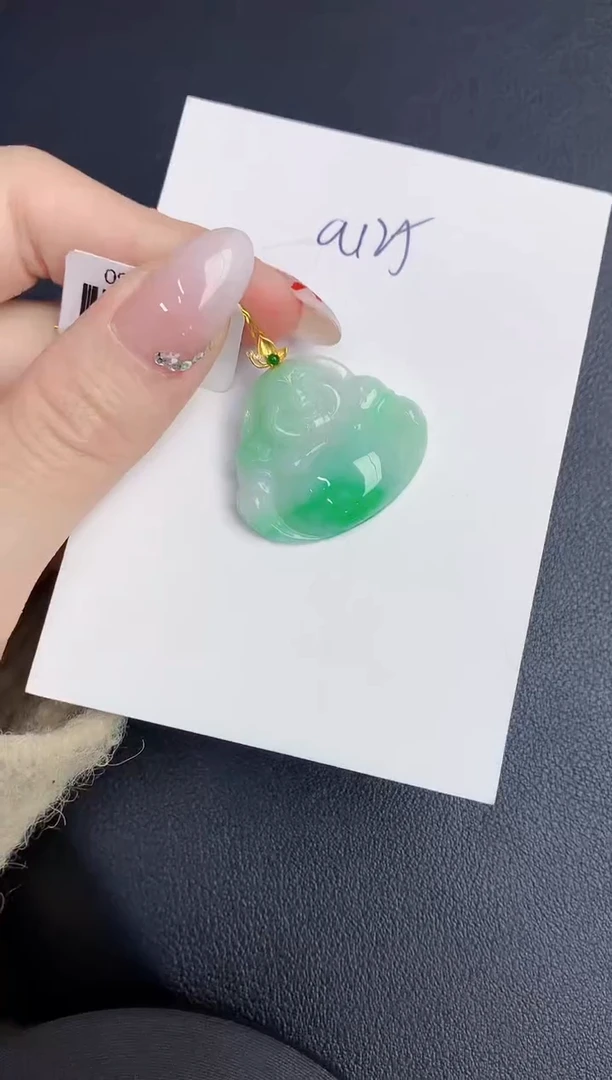 【闪购商品】翡翠颈饰18K金镶嵌0000000000