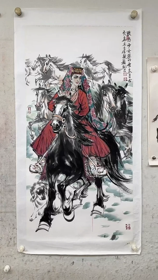 纸本1炳山艺术-----李毅创作人物绘画作品