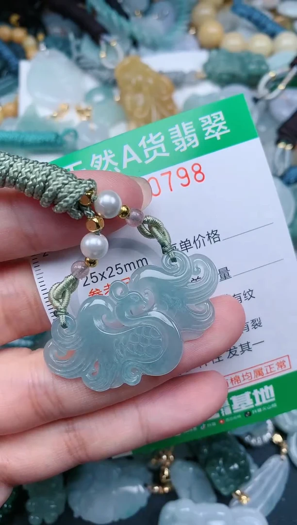 翡翠未镶嵌颈饰.0000798