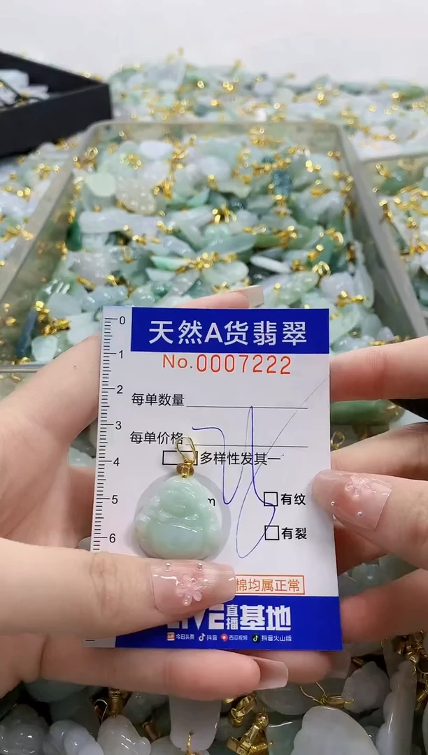 颈饰未镶嵌翡翠天然A货翡翠