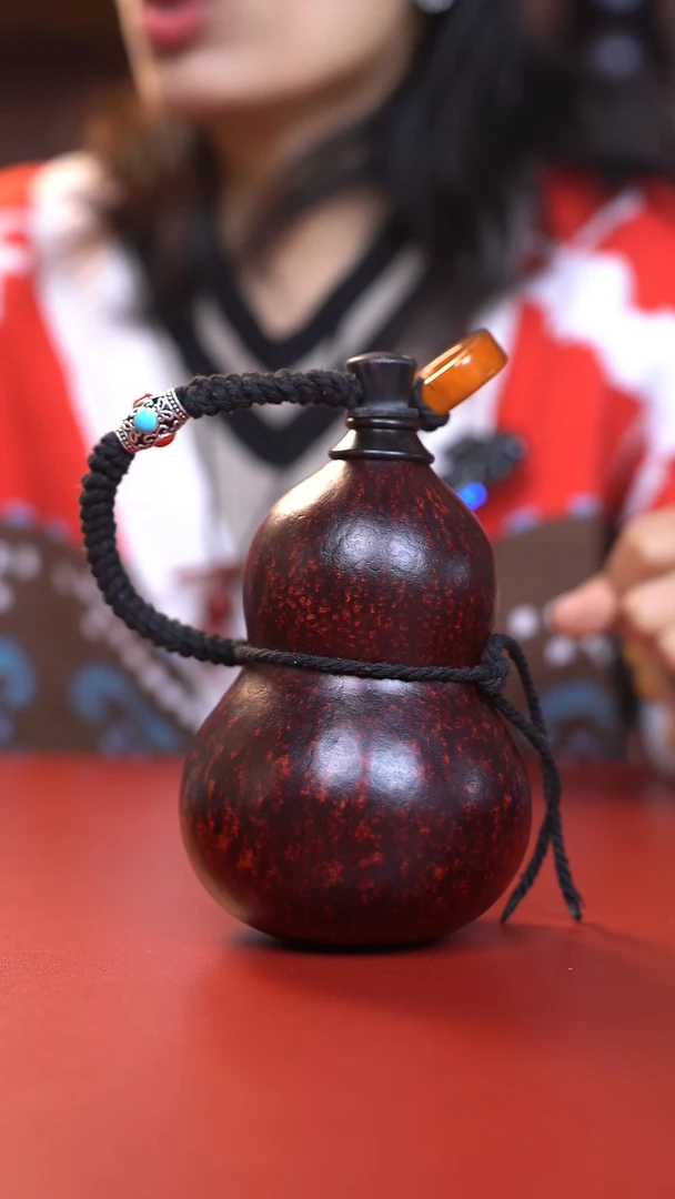 063手工大漆酒葫芦