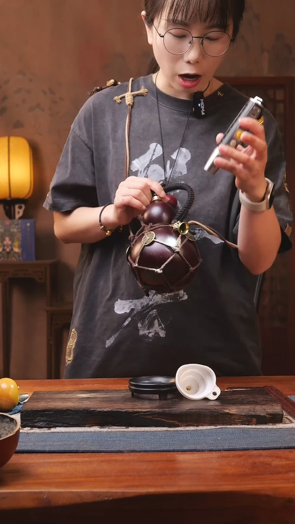 1471号精品大漆葫芦防腐防渗装水茶酒