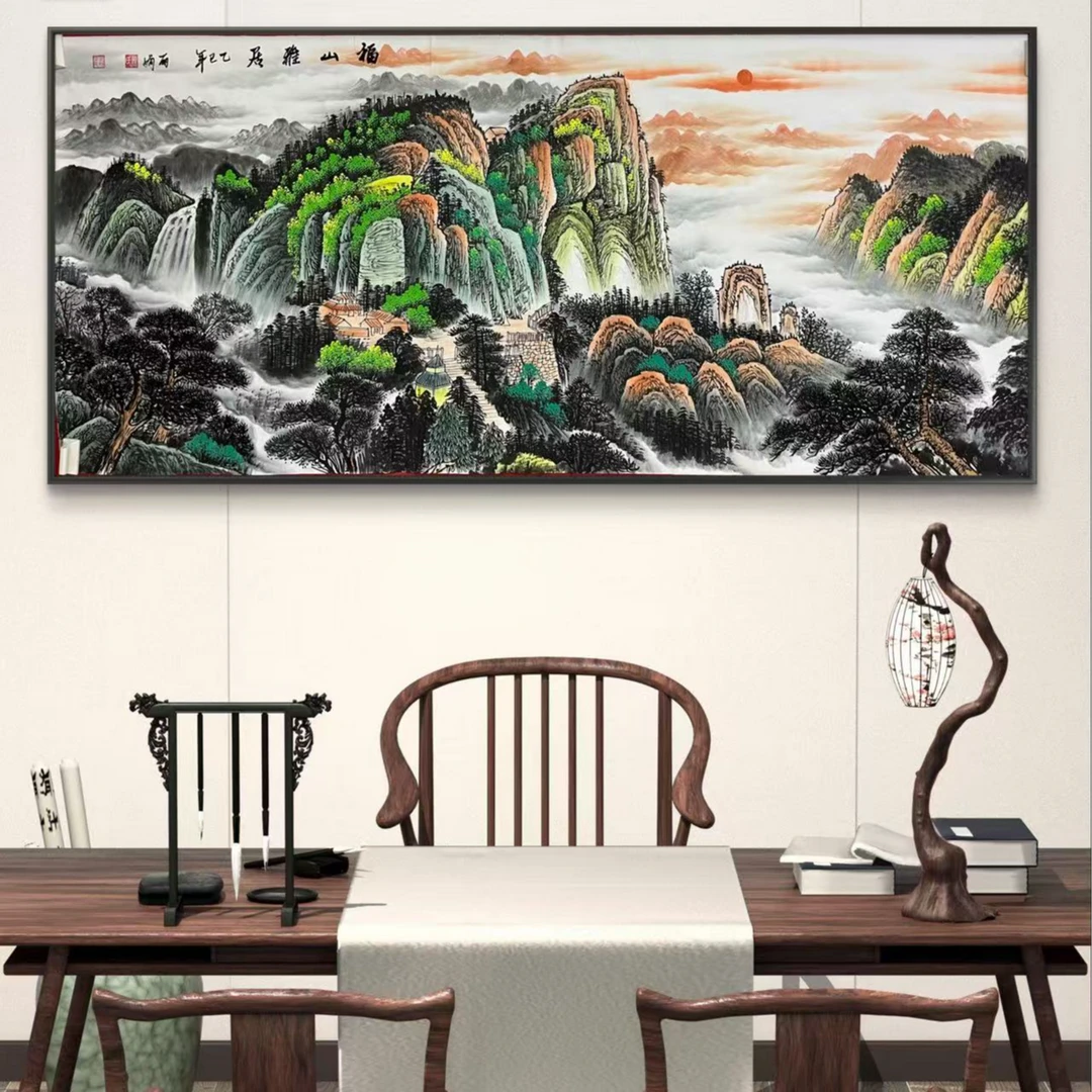 陈丽娟-八尺-山水-宣纸