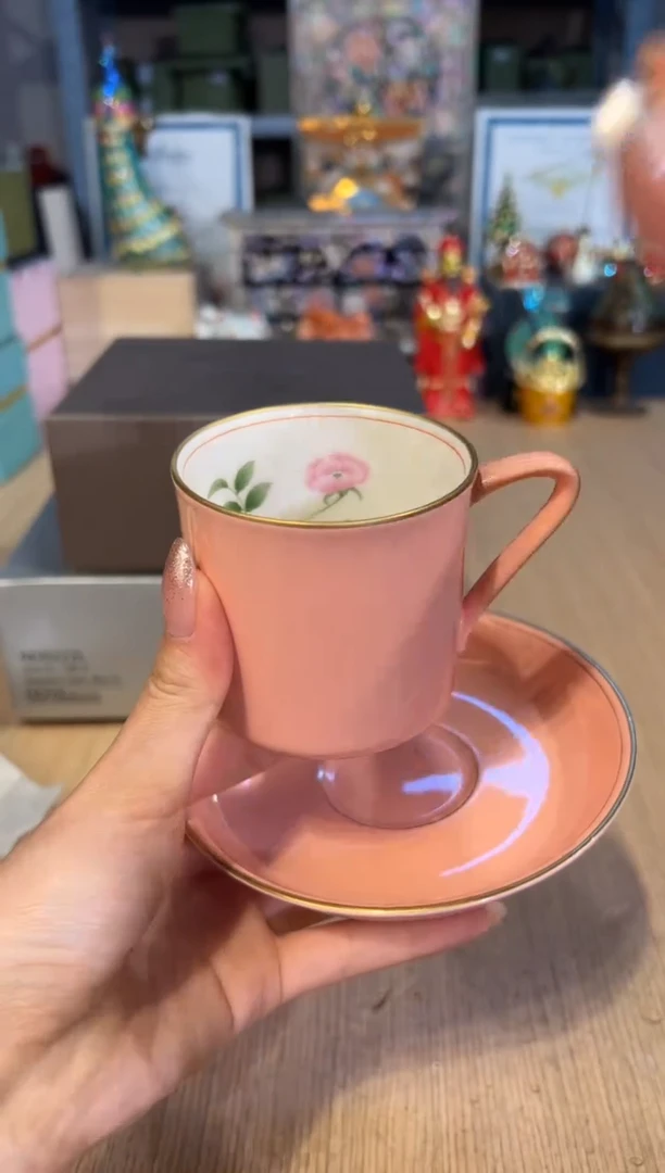 【闪购商品】杯231香兰社粉色杯碟