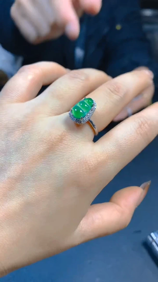 【闪购商品】翡翠戒指未镶嵌0766630106多样性发一