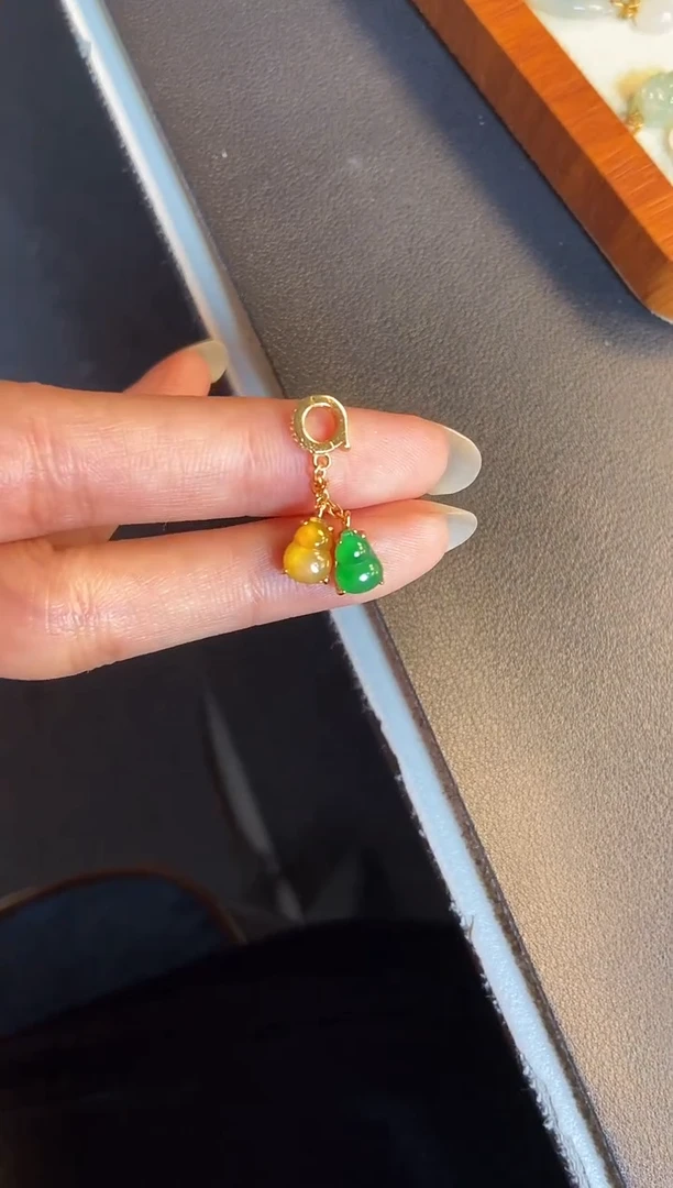 吊坠(不含链)银S925镶嵌翡翠1