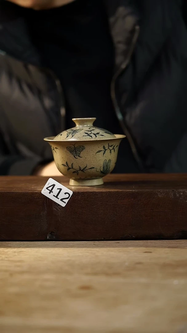 瓷片福利设计师款/盖碗/蓝嘉