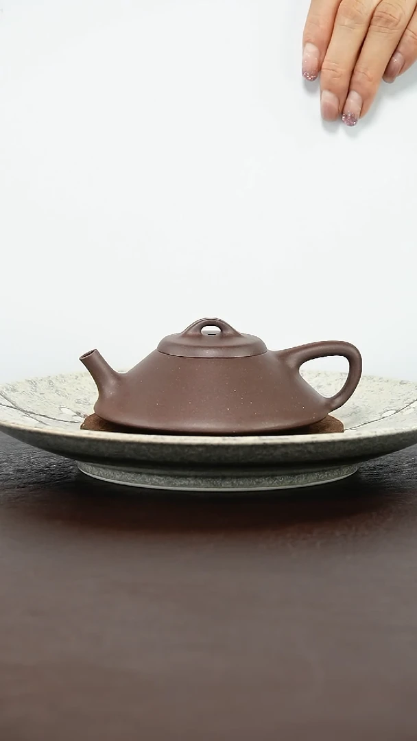 茶壶紫砂底槽青160毫升