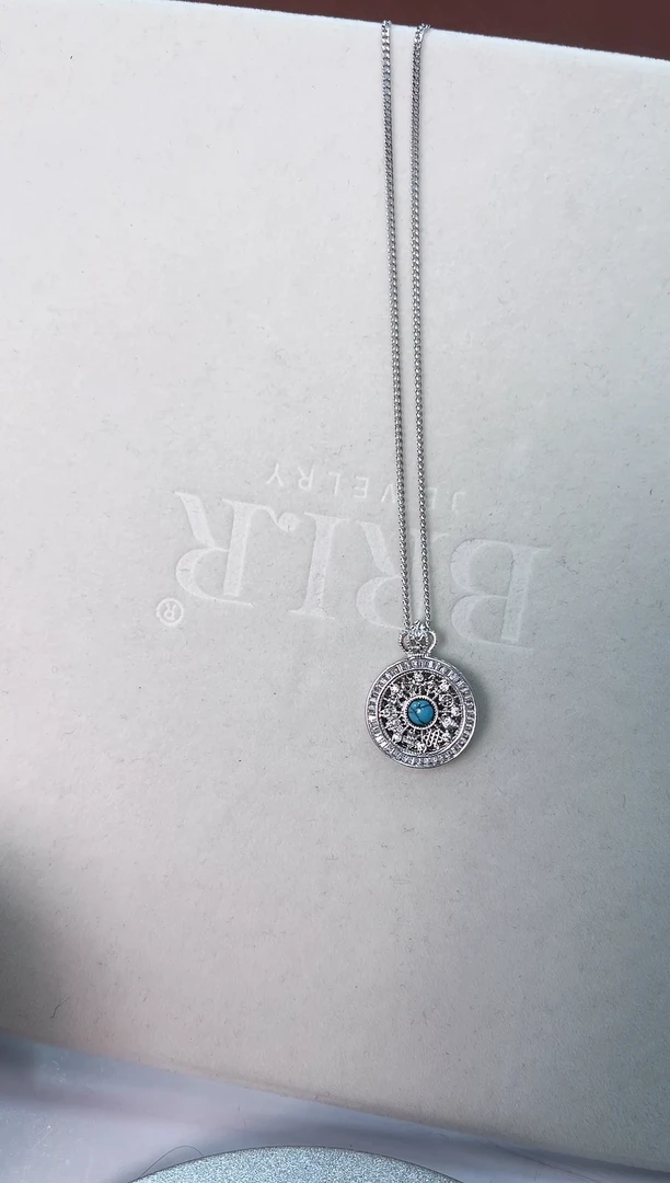 坠链均925银无项链