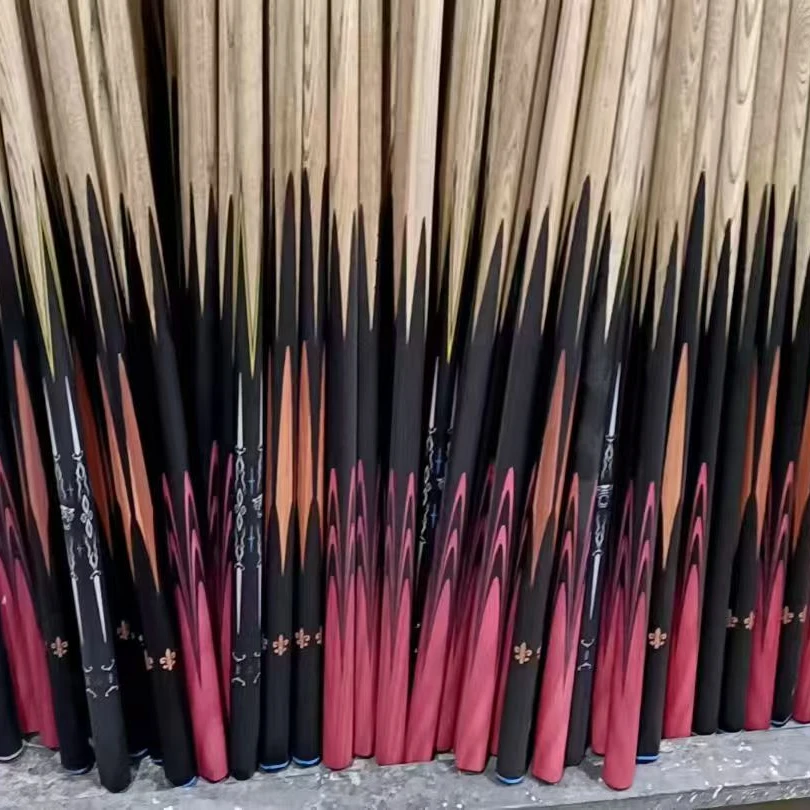 粉丝福利 小头中式黑八斯诺克手工白蜡木手工杆