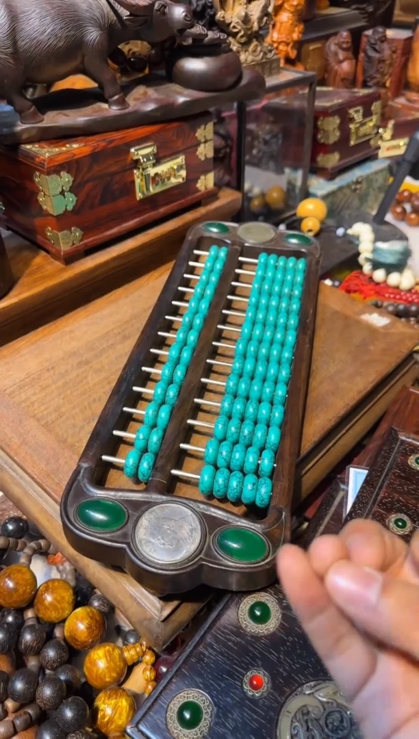 木算盘绿汉镶嵌