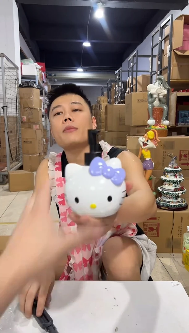 瓷片树脂紫色蝴蝶结kt按压瓶