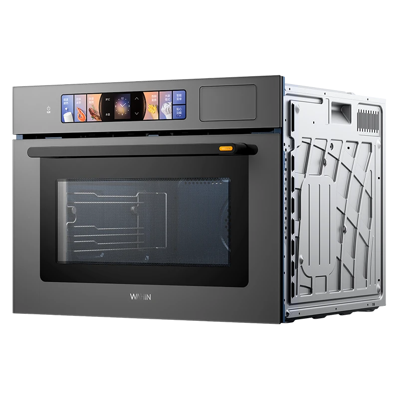 国补|华凌微蒸烤一体机B1嵌入式蒸烤箱微波炉蒸箱锅55L大容量彩屏