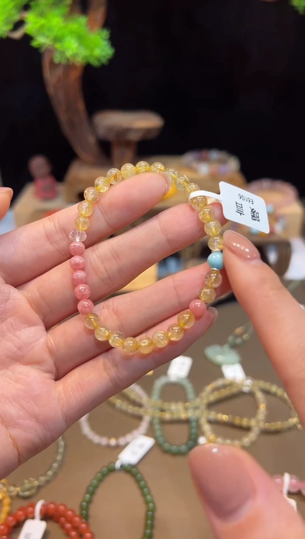 水晶手链未镶嵌手饰@@E6106