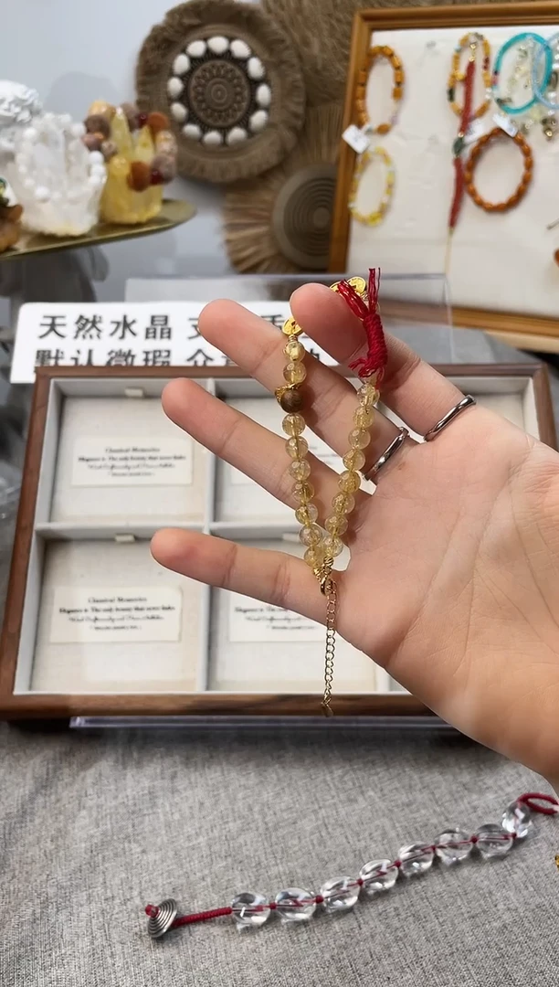 未镶嵌手链水晶s****v金发晶手链