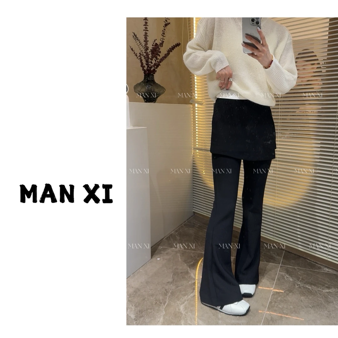 【JIAO SHOP】春季新款韩系裙裤喇叭裤