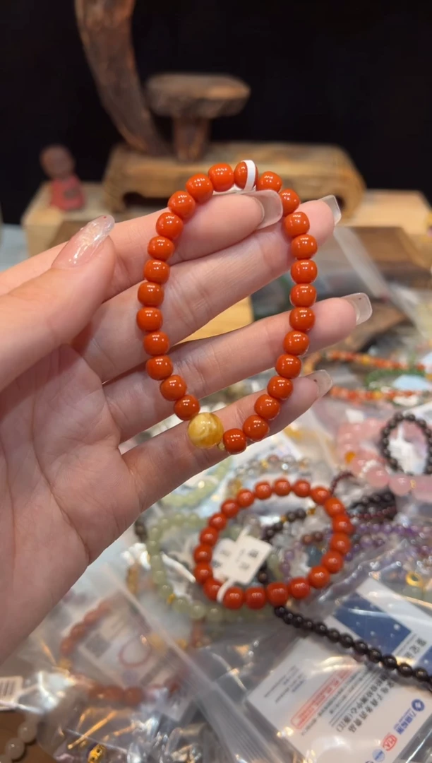 【闪购商品】玛瑙手饰18K金镶嵌手饰@@H2945