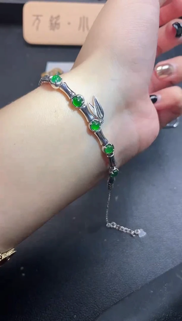 银S925镶嵌戒指翡翠5151-2