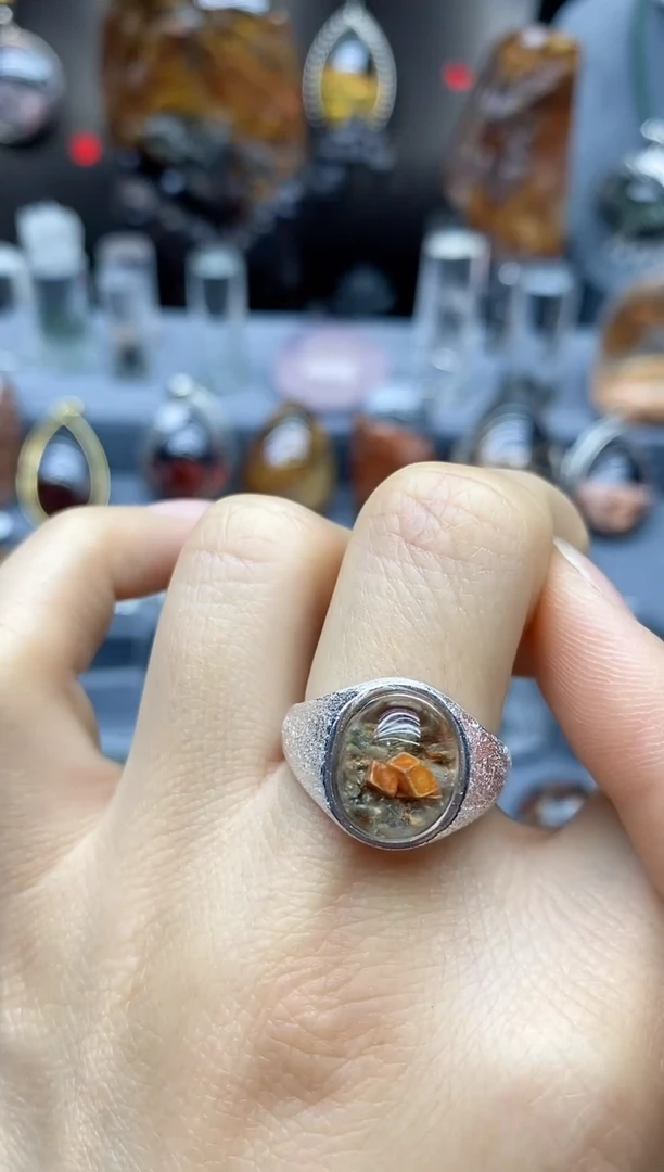 【闪购商品】水晶戒指银S925镶嵌水晶