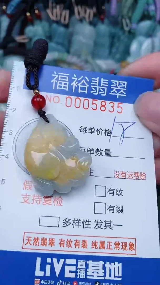 【闪购商品】翡翠颈饰未镶嵌...0005835