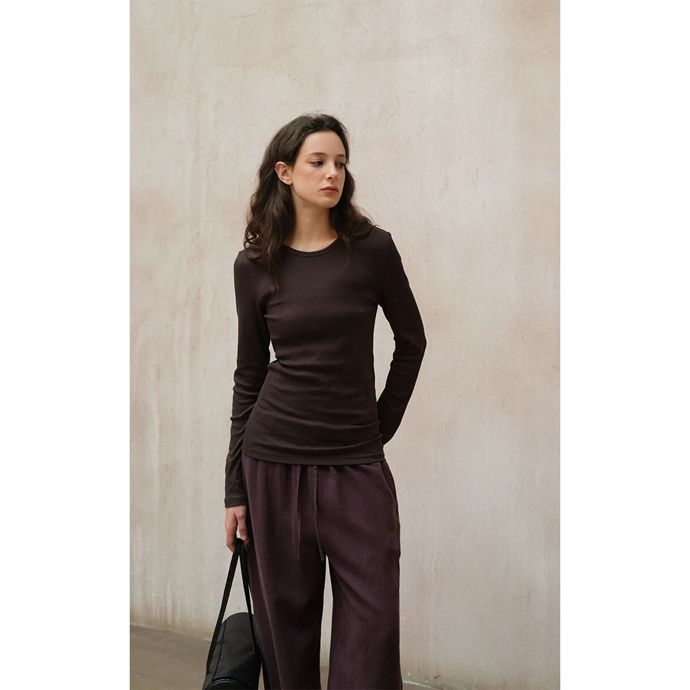 LA CALLA长捻棉系列 长捻棉中缝长袖T恤/背心OY-M-5446