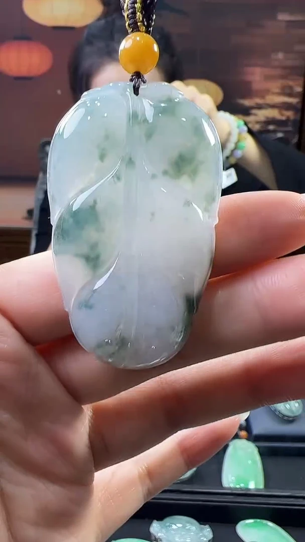 未镶嵌挂件翡翠叶子