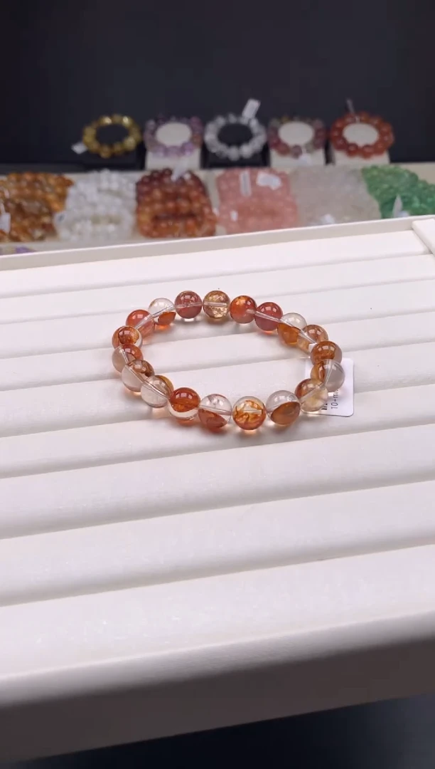 【闪购商品】水晶手链未镶嵌黄胶花 A64