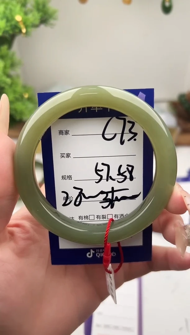 未镶嵌手镯和田玉微色差C73