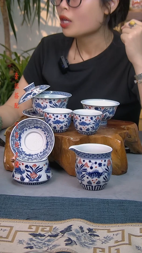 简装家用款6件套 白瓷陶瓷茶具