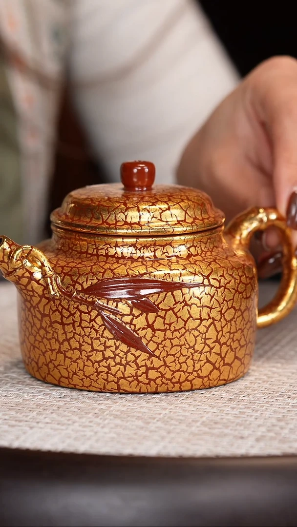 茶壶紫砂【沈建康】黑墩头竹节德钟   260CC