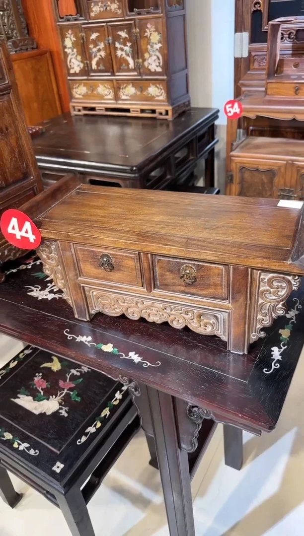 【闪购商品】木木艺黄花梨两抽屉案698.8888