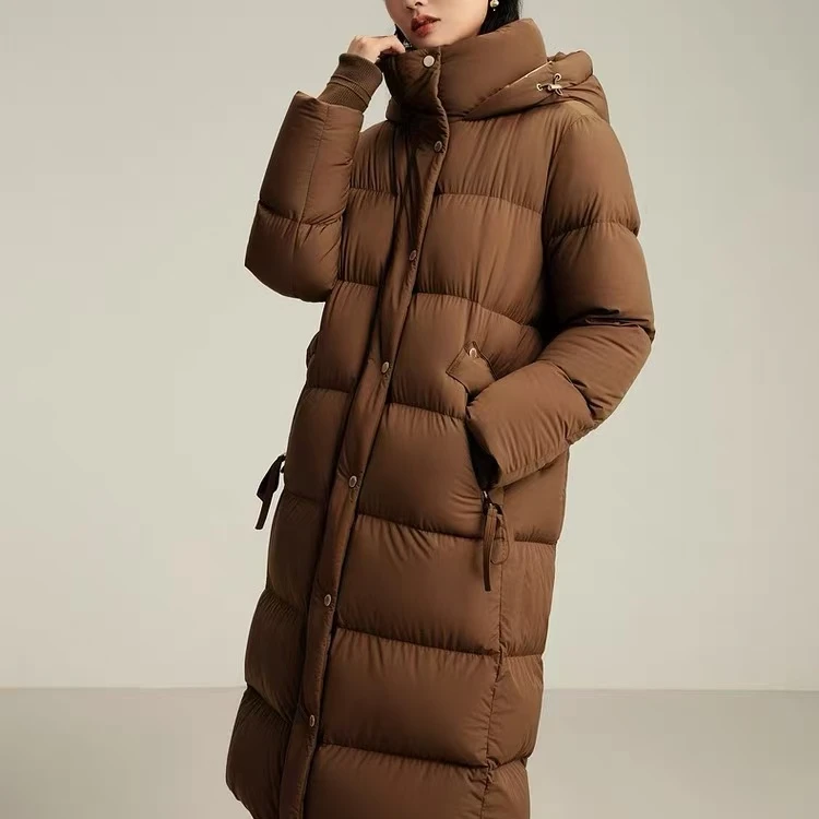 Y24年冬季新款时尚百搭中长款鹅绒羽绒服YRF002(24Y0405)