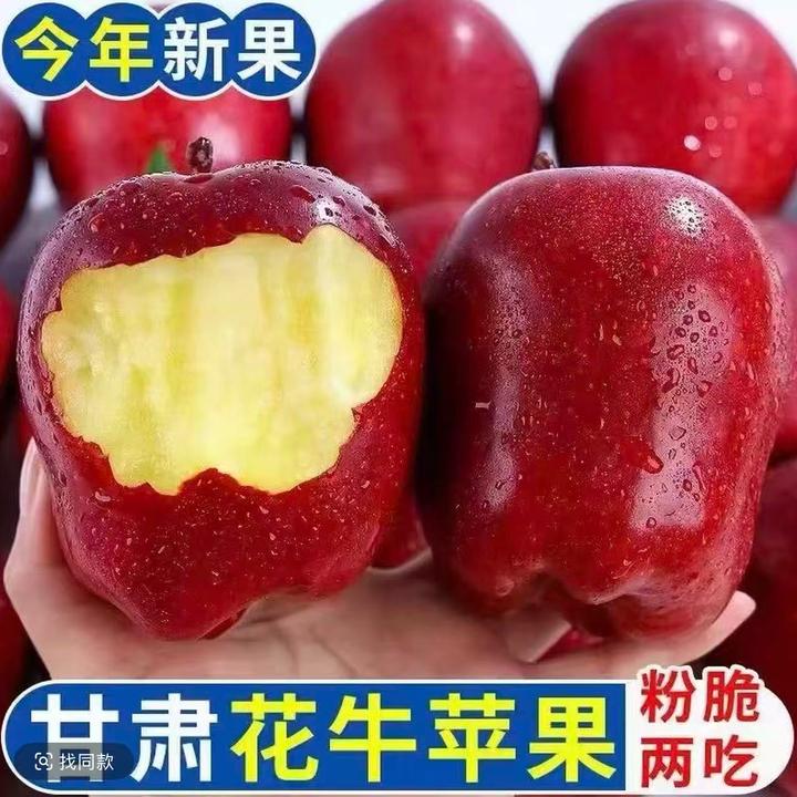 【花牛苹果】甘肃天水花牛苹果新鲜老人宝宝辅食刮泥粉面苹果