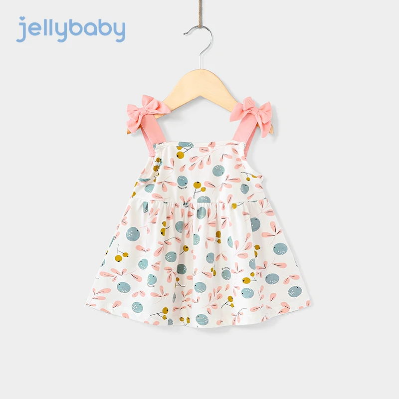 杰里贝比女童裙子夏纯棉童装夏季公主连衣裙婴儿童夏装 JQ92938H