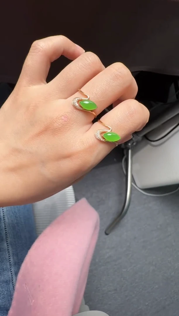 颈饰18K金镶嵌和田玉38-603-11.12多样性拍一发一