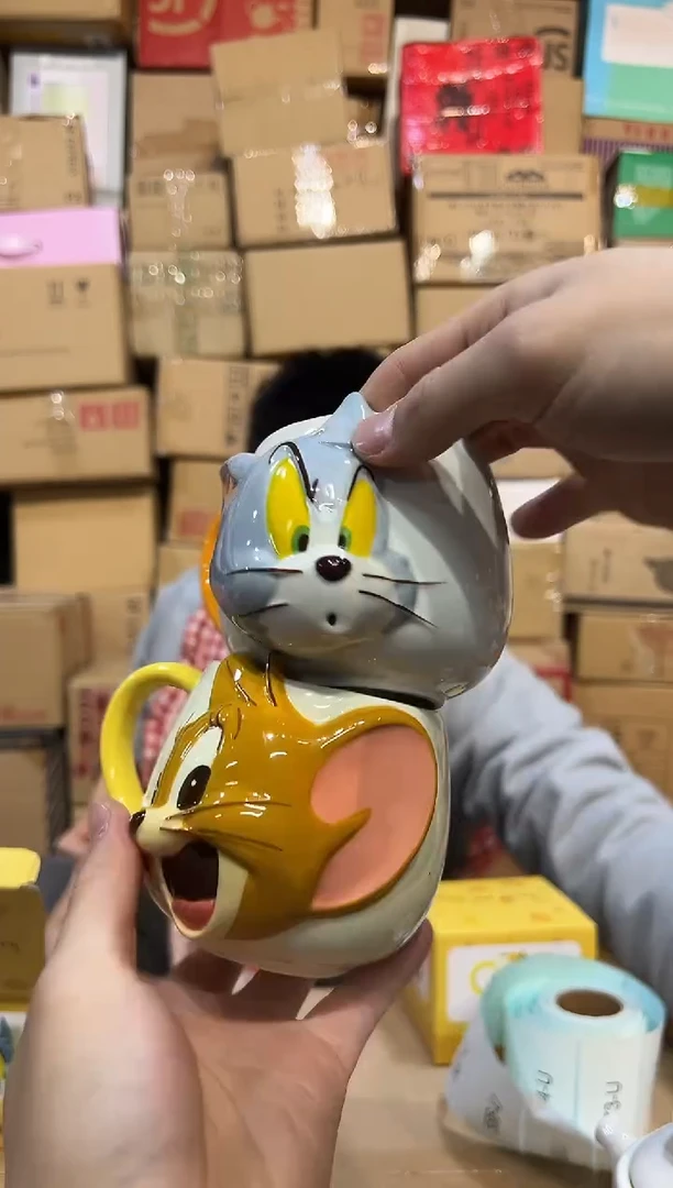 【闪购商品】杯原盒立体杰瑞汤姆马克杯