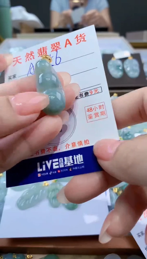 颈饰未镶嵌翡翠天然翡翠A货挂件