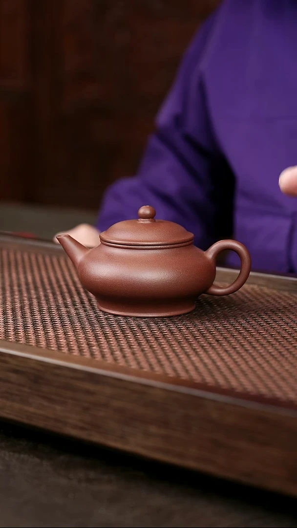 茶壶紫砂紫泥潘壶