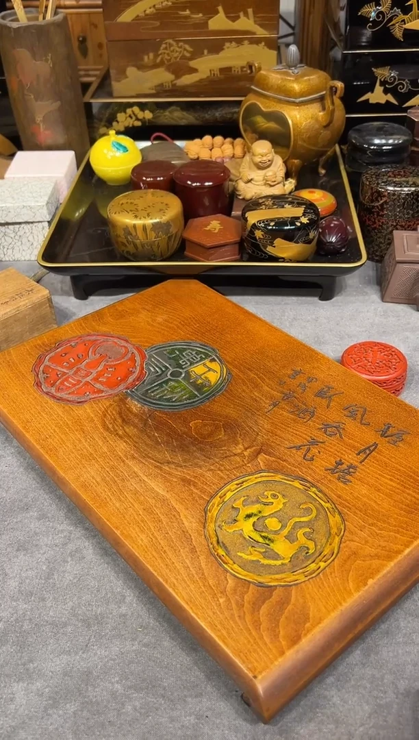 乌城雕 卷几 大漆漆器大漆漆器