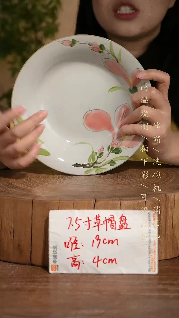碗瓷景德镇手工手绘高温瓷釉下彩
