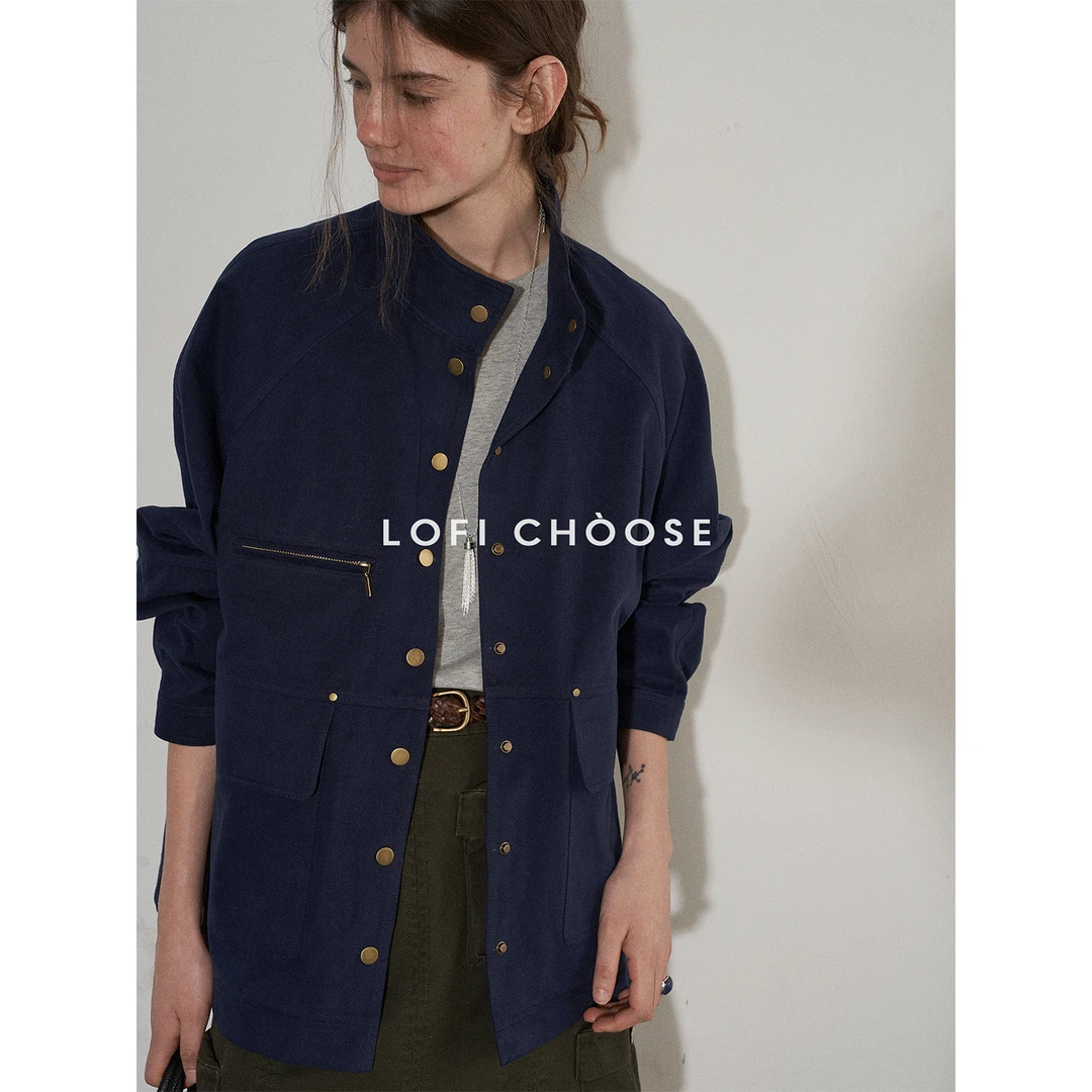 Lofi choose 设计感巴恩风工装外套女秋季高级感时尚宽松夹克上衣