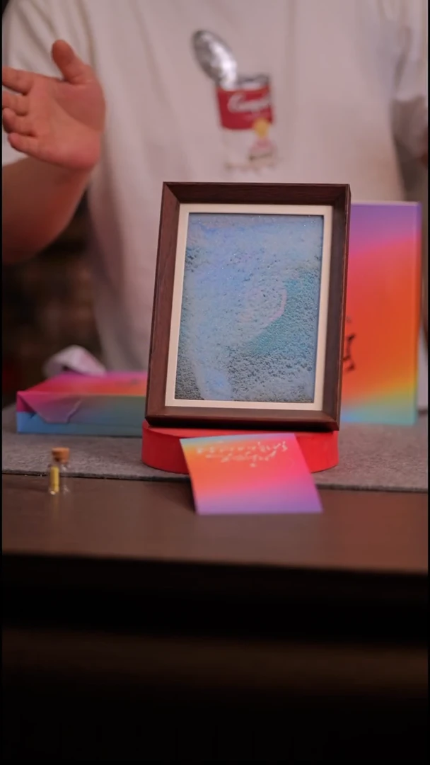 国画彩蛋去有风的地方 -8寸 流沙 手写