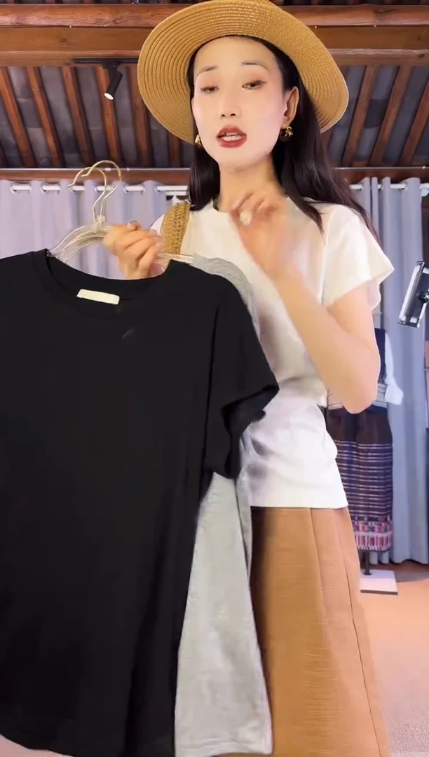 设计师款天丝羊毛短袖