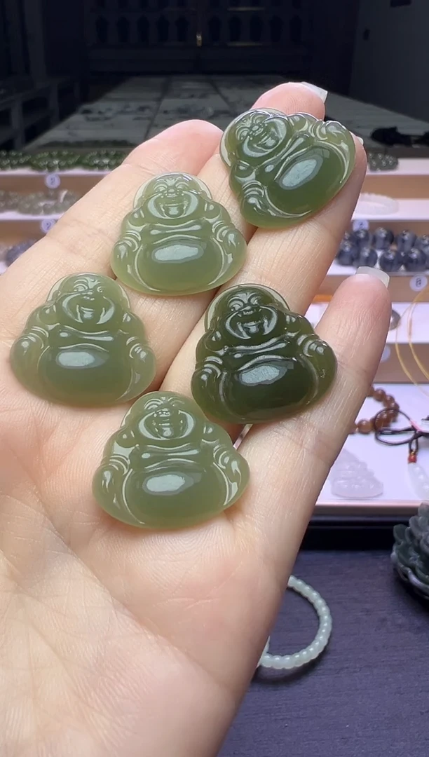 和田玉未镶嵌颈饰24号链接卡25*25*6mm多样性发一（先拍先挑）