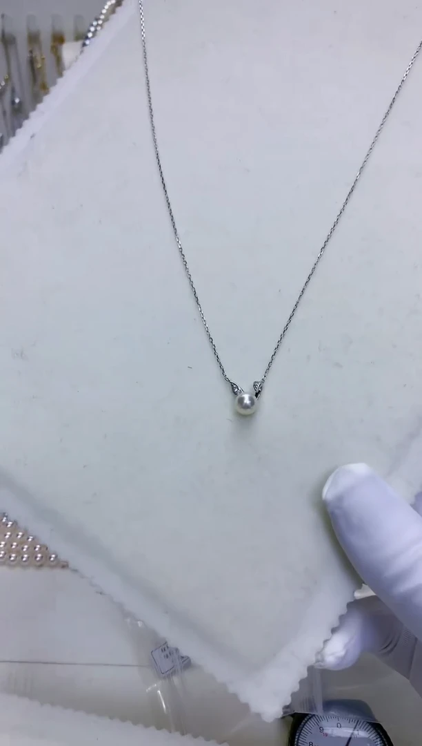 【闪购商品】海水珍珠饰品银S925镶嵌兔子套链