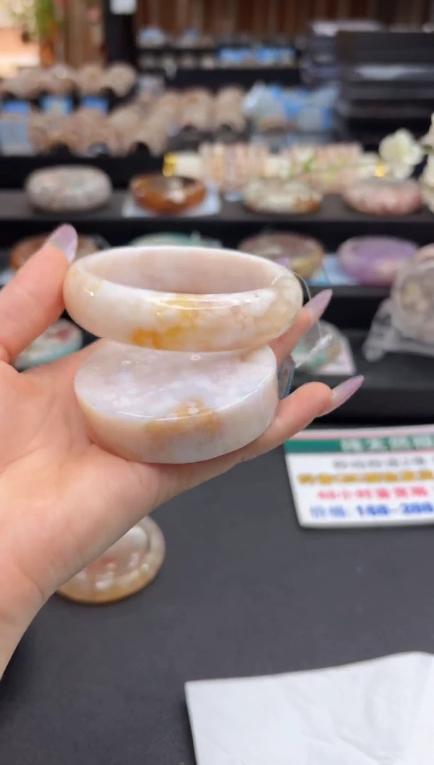 未镶嵌手镯石英质玉A107(62圈赠送镯心)